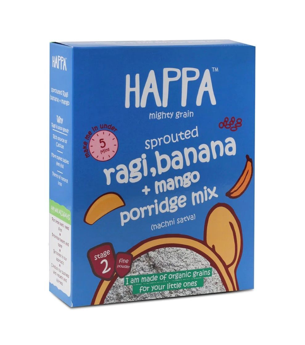 Ragi, Banana & Mango Porridge (6m+)